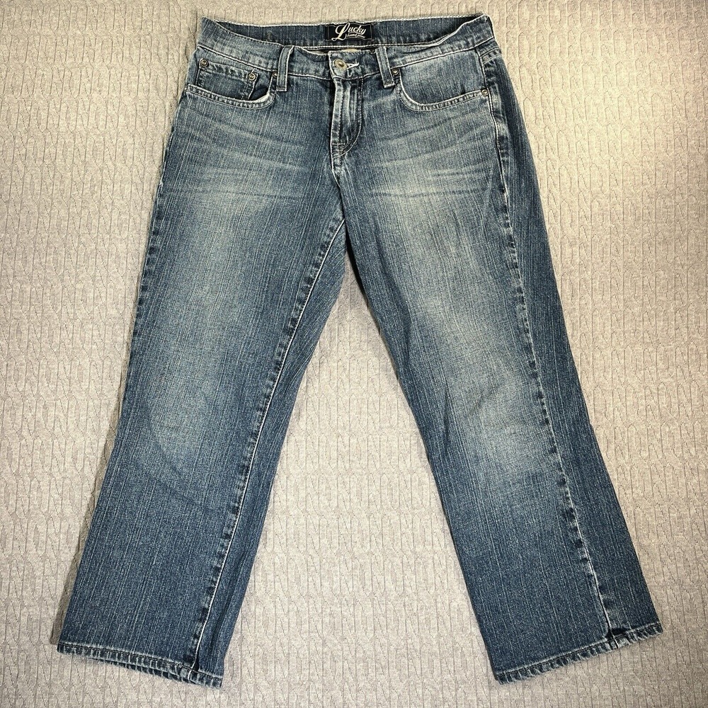 Lucky Brand, Dungareesโ Faded, Distressed, Women's Denim jeans Size (4/27)